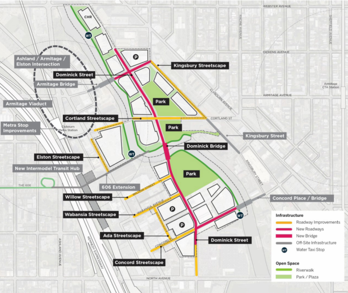 Details of the infrastructure plan for Lincoln Yards.