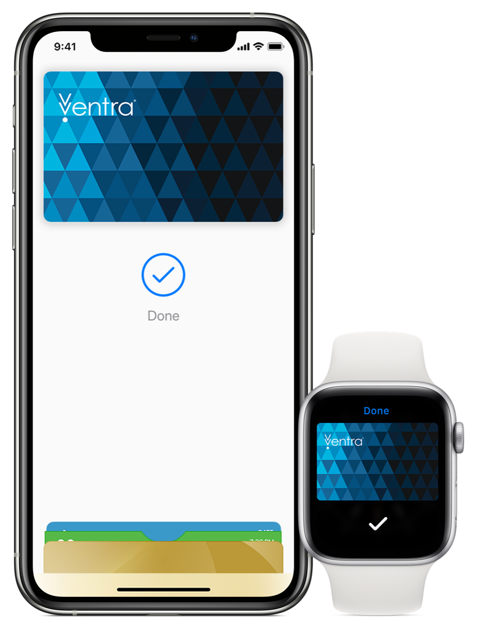 ventra apple wallet