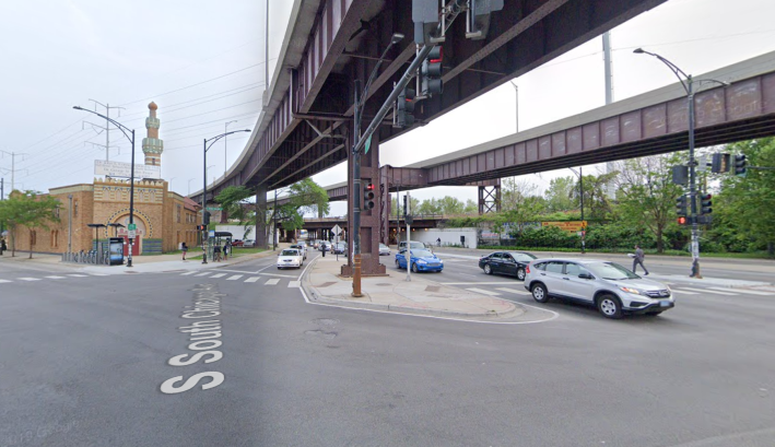 The 79th/Stony Island/South Chicago intersection. Image: Google Maps