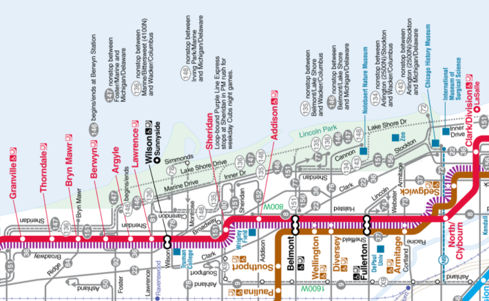 Depending on where you're going, you might be better off taking parallel bus lines instead of the Red Line the next two weekends. Image: CTA