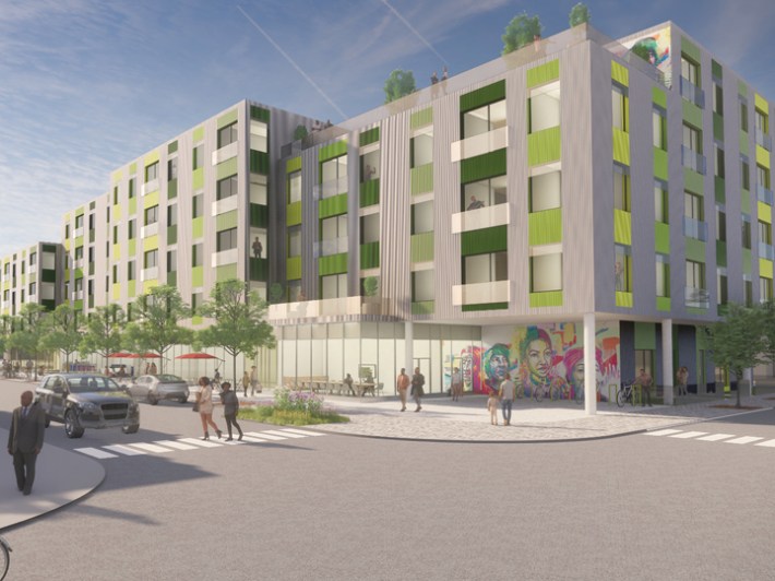 A rendering of Evergreen Imagine to be created near 79th and Halsted.