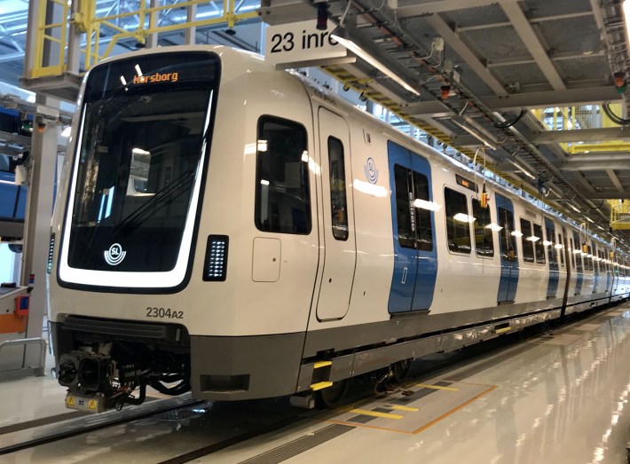 Bombardier Movia C30 train on the Stockholm Metro. Photo: Bombardier