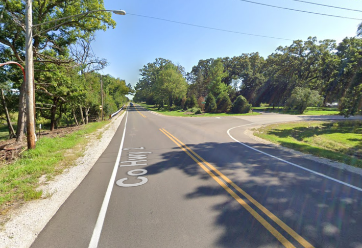 The intersection of Burlington Road and Old Lafox Road, looking southeast. Image: Google Maps