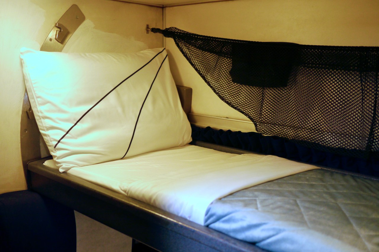 New bedding in the sleeping cars. Photo: Steven Vance