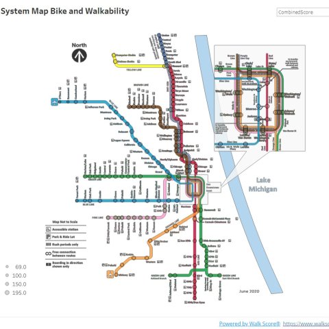 How pedestrian- and bike-friendly are various CTA stations, and why ...