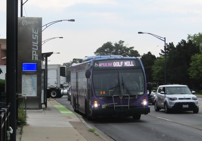 Pace's Driving Innovation plan calls for building on the Pulse bus network on top of the Pulse Milwaukee Line. Photo: Igor Studenkov