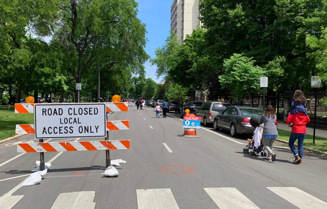A Slow Street on Drexel Boulevard in the Kenwood Community on the South Side last year. Photo: CDOT