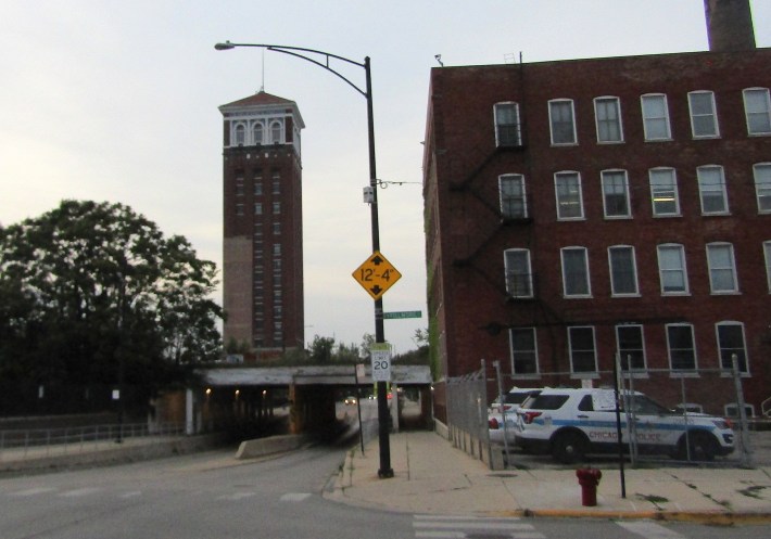 The Sears Merchandise Building Tower in the Homan Square section of North Lawndale. Photo: Igor Studenkov