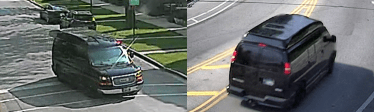 Police surveillance camera images of the van.