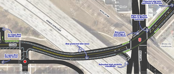 Rendering of treatments to the corridor. Click to enlarge. Image: CDOT