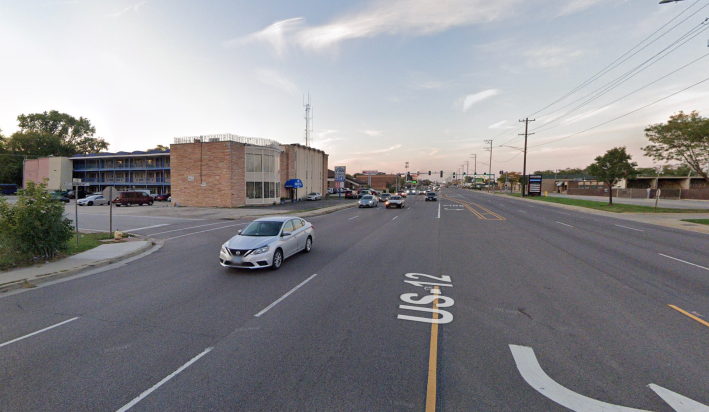 The intersection of Mannheim Road and Nevada Avenue, where the driver killed Tiffany Borre. Image: Google Maps