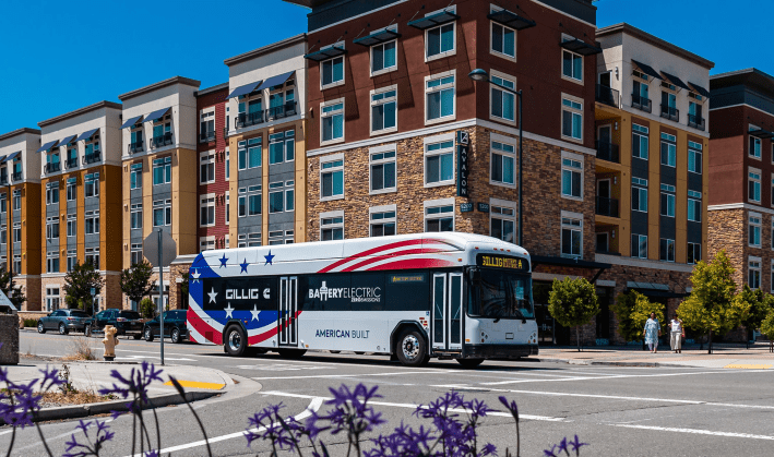 A Gillig electric bus.