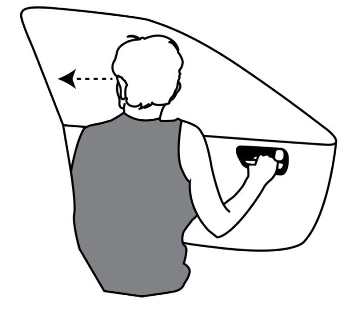 Using your inside hand to open a car door could save a life. Image: Wikipedia
