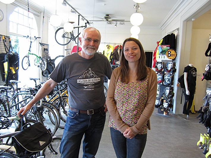Jens Loft Rasmussen and Mai-Britt Kristensen from the Danish Cyclists Federation. Photo: John Greenfield