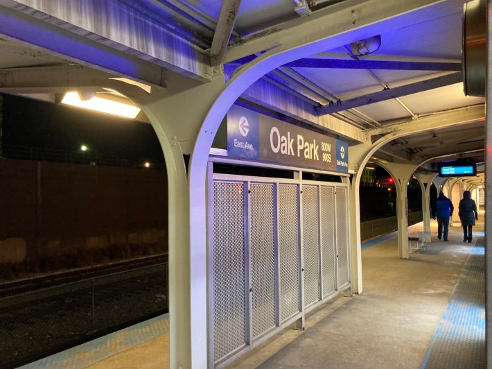 The Blue Line's Oak Park station. Photo: John Greenfield