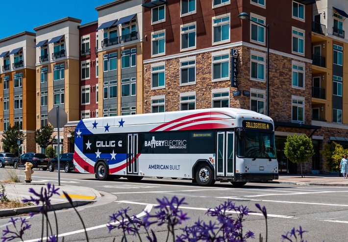 A Gillig electric bus.