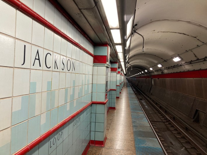 The Jackson Red Line platform. Photo: John Greenfield