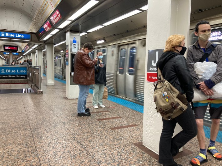 The Jackson Red Line platform. Photo: John Greenfield