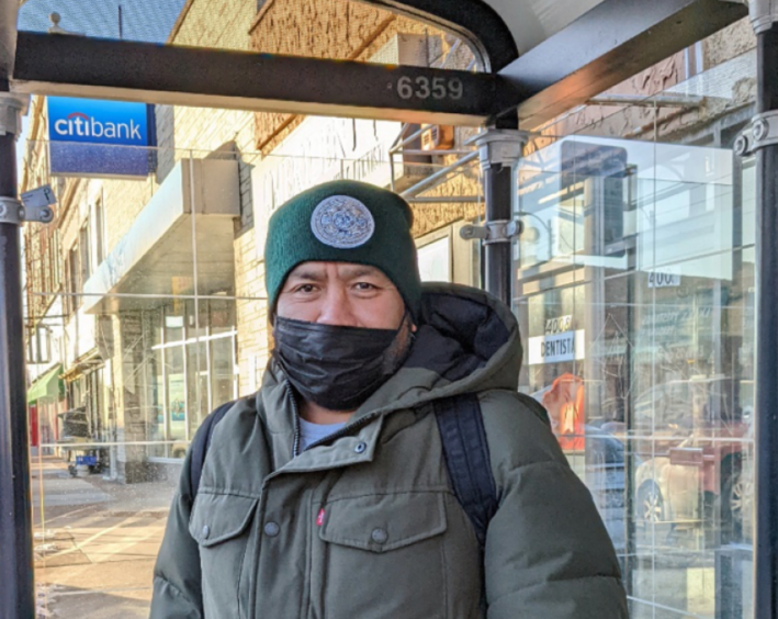Carlos, a Cicero resident who relies on the CTA. Photo: Ruth Rosas
