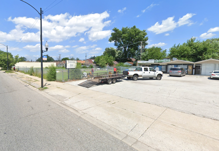 The site of a future POP! Plaza at 11429 S. Halsted in Roseland. Image: Google Maps