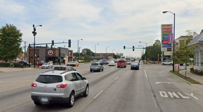 Cicero looking south towards 65th Street, where Meireis was struck. Image: Google Maps