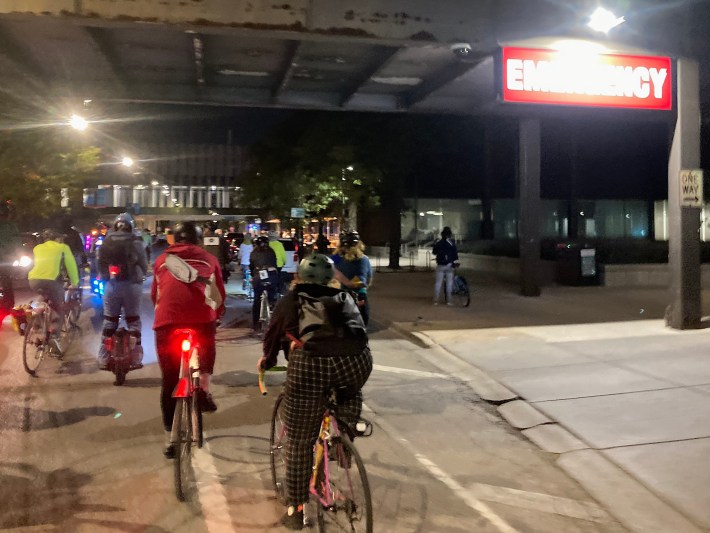 The ride passes through the Illinois Medical District. Photo: John Greenfield