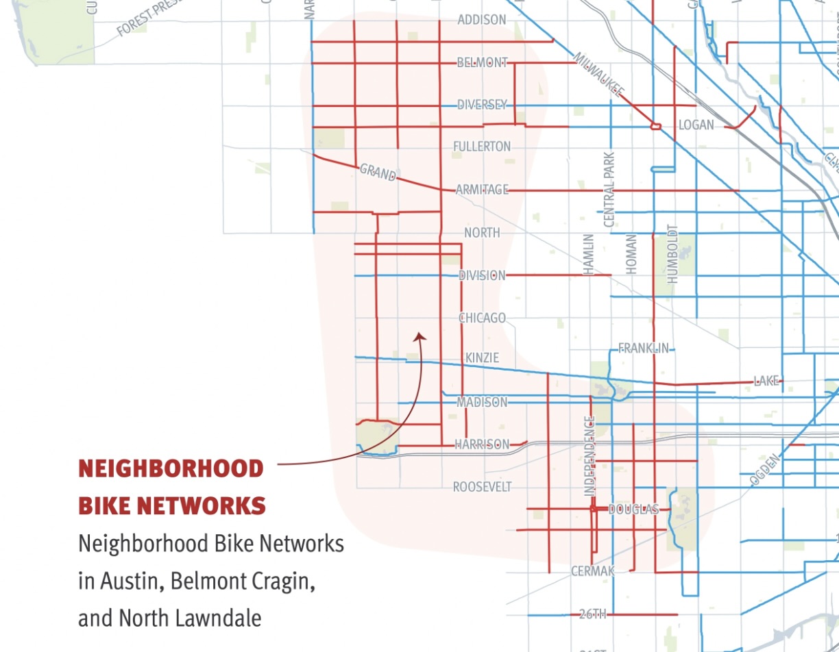 CDOT's plan for neighborhood bike networks in West Side communities.