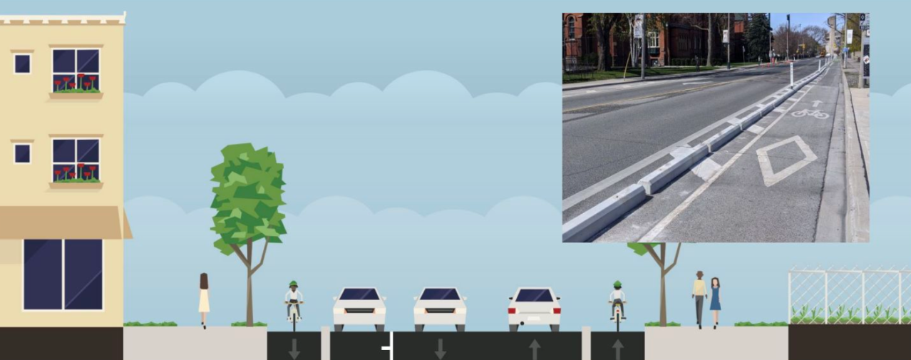 The new protected bike lanes on Clark between Irving Park and Montrose will involve stripping parking from one side of the street.