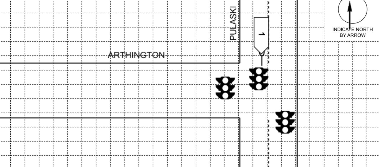 Diagram of the crash from the police report.