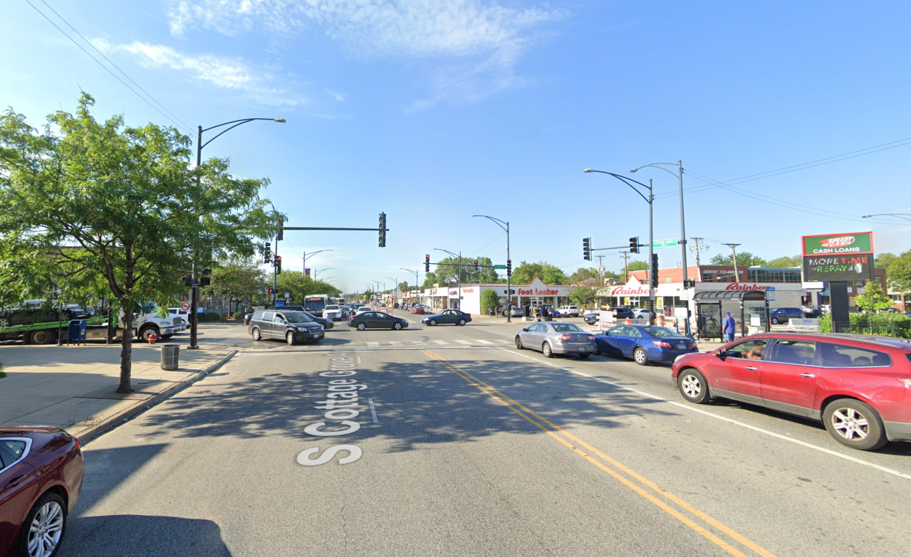 Cottage Grove at 87th Street, looking north. Image: Google Maps