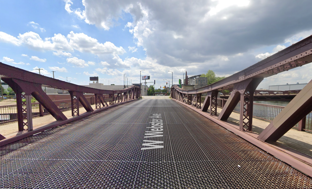 The Webster bridge deck prior to reconstruction. Image: Google Maps