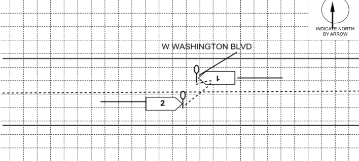 Diagram of the collision from the crash report.