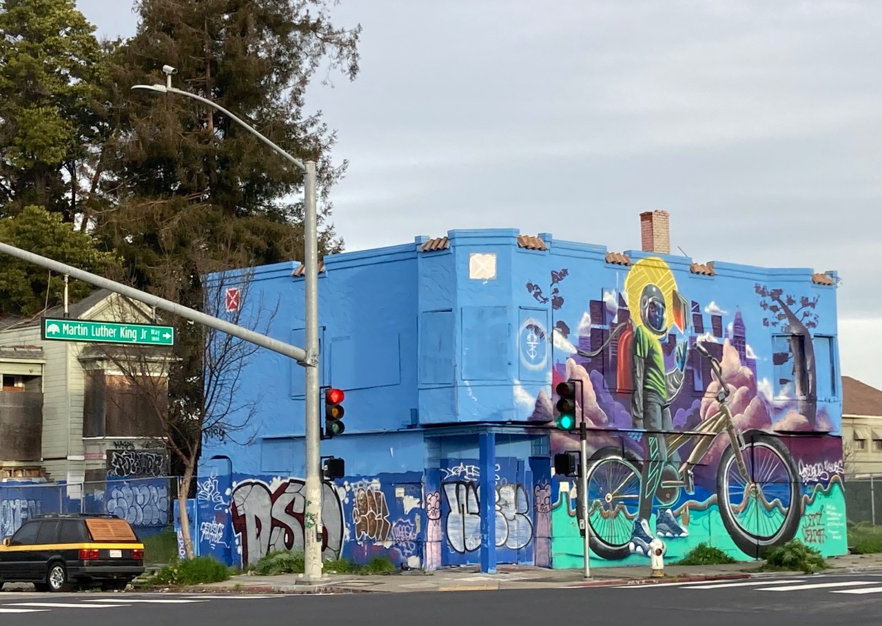 A mural in Oakland's Longfellow neighborhood. Photo: John Greenfield