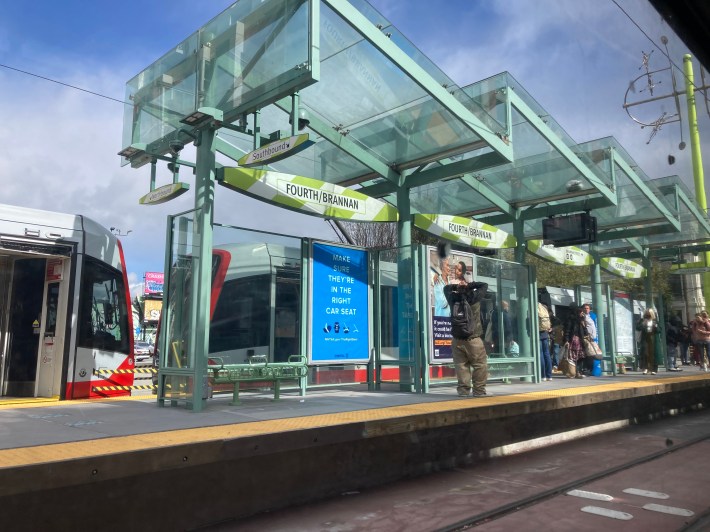 A light rail station in SF's South Beach neighborhood. Photo: John Greenfield