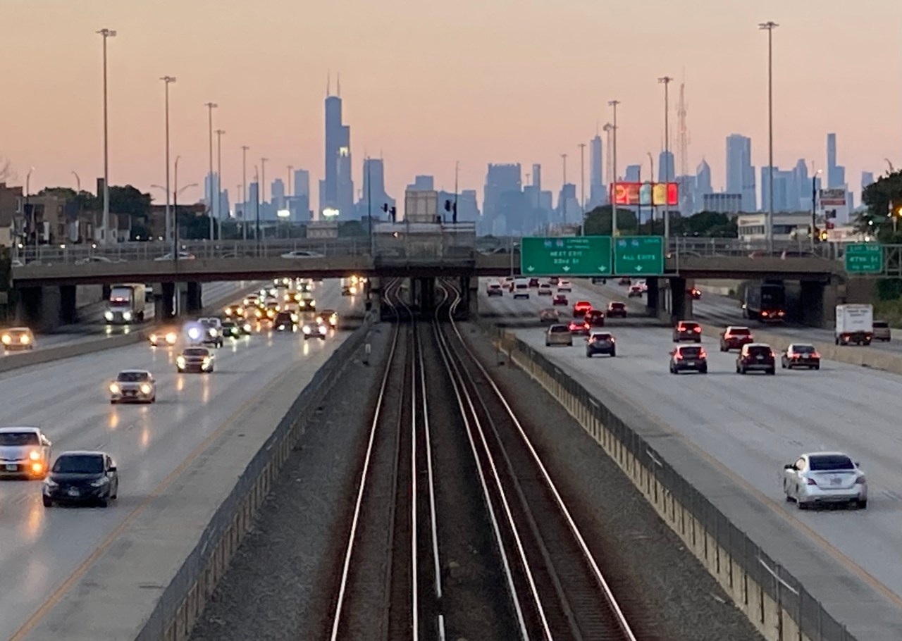 The Dan Ryan Expressway in Englewood. Photo: John Greenfield