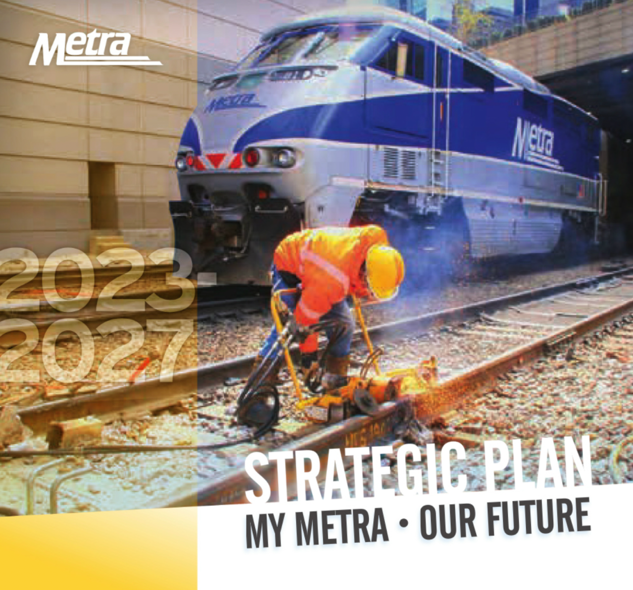 The cover of Metra's new plan.
