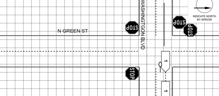 Diagram of the crash from the police report.