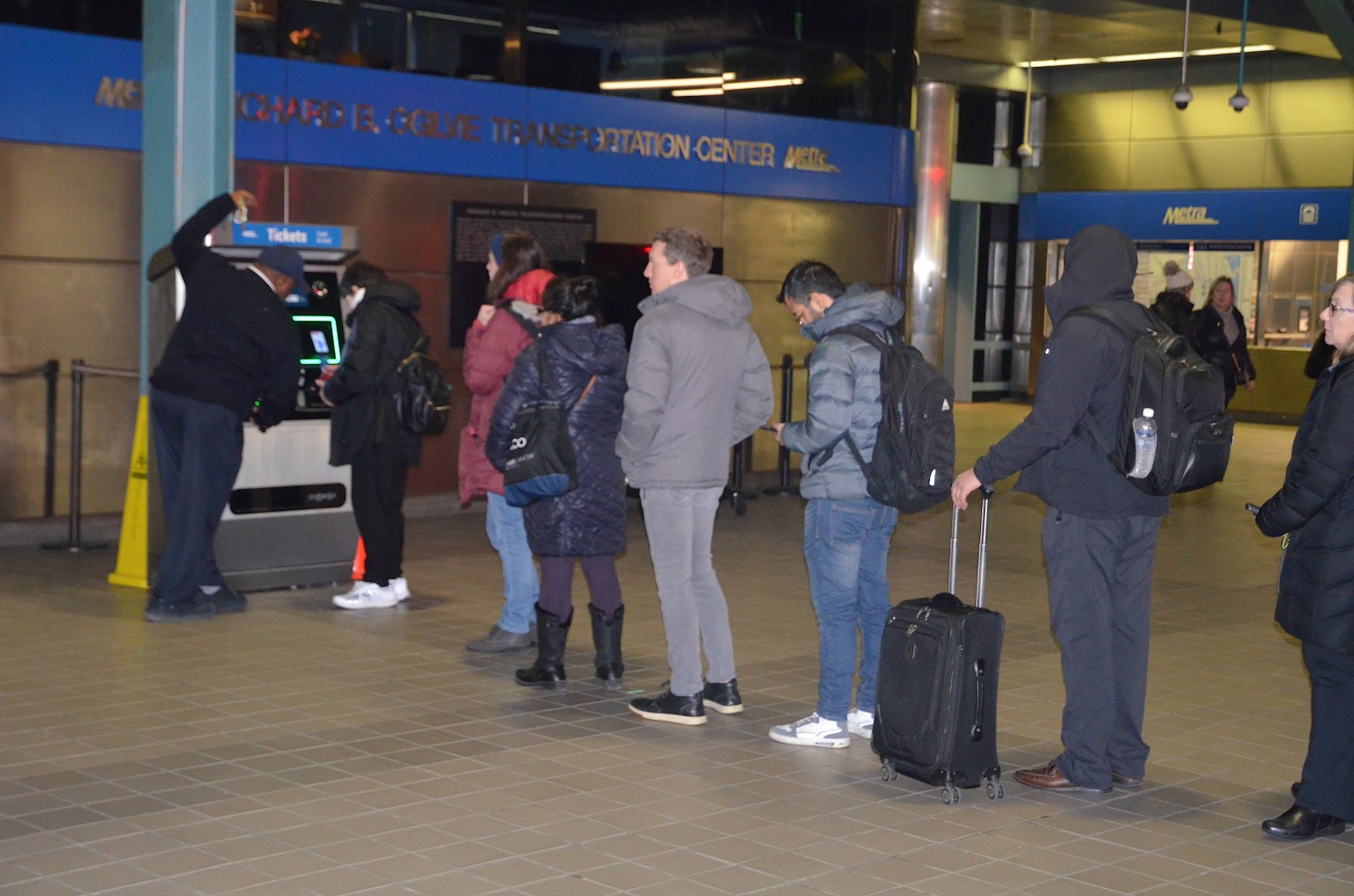 First day of new Metra fares sees long lines at downtown terminal