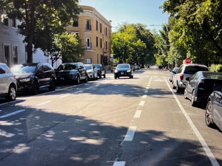 The alder says constituents in this affluent neighborhood feel the new street layout is "very problematic and unsafe", but the same configuration has worked fine in less privileged neighborhoods.