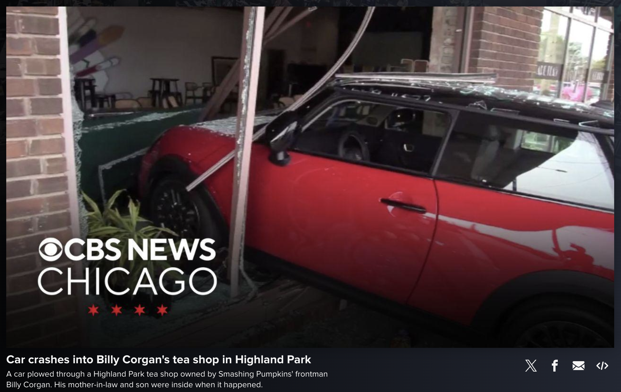 Even Families of Rock Stars like Billy Corgan Aren’t Immune to Chicagoland Traffic Violence